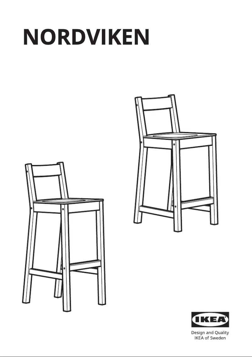 Page 1 de la notice Manuel utilisateur Ikea NORDVIKEN 004.246.93