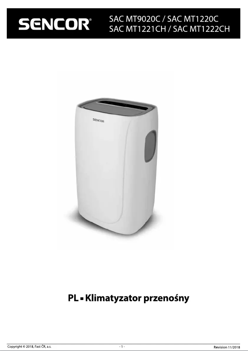 Página 1 del manual Manual de usuario Sencor SAC MT1221CH