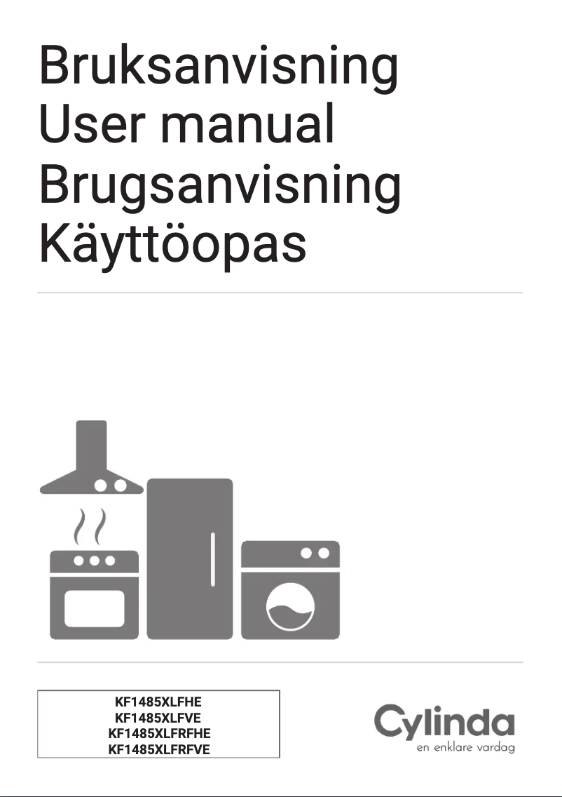 Page 1 de la notice Manuel utilisateur Cylinda KF1485XLFRFHE