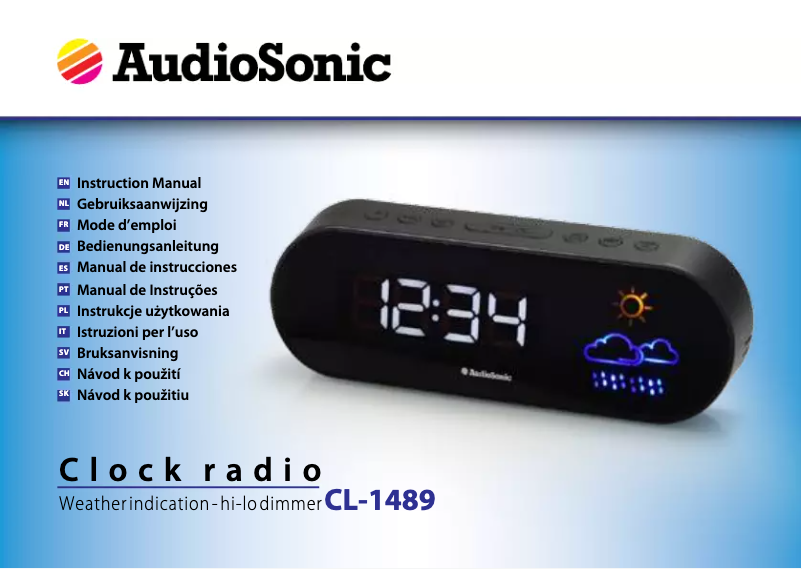 Página 1 del manual Manual de usuario AudioSonic CL-1489