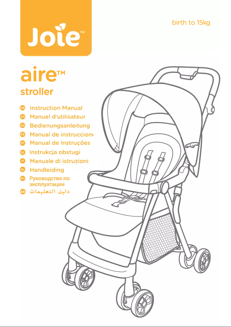 Página 1 del manual Manual de usuario Joie Aire