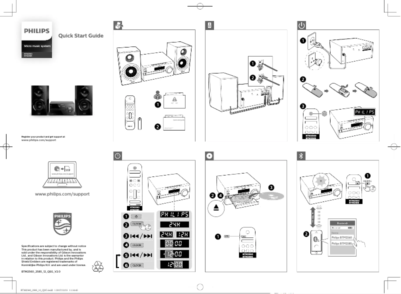 Page n°1 - Manuel utilisateur Philips BTM2585