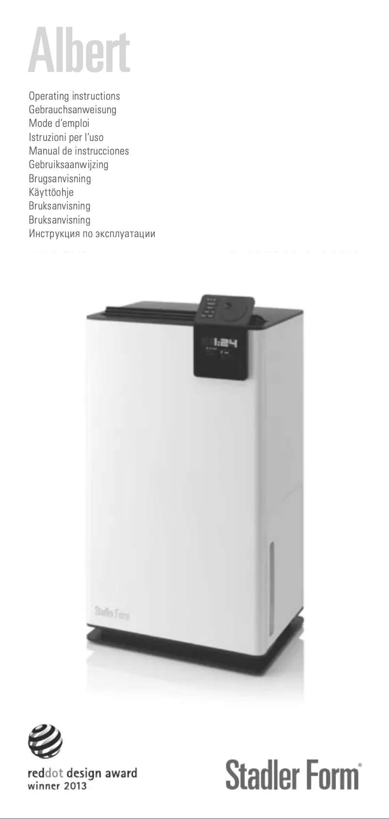 Page 1 de la notice Manuel utilisateur Stadler Form Albert