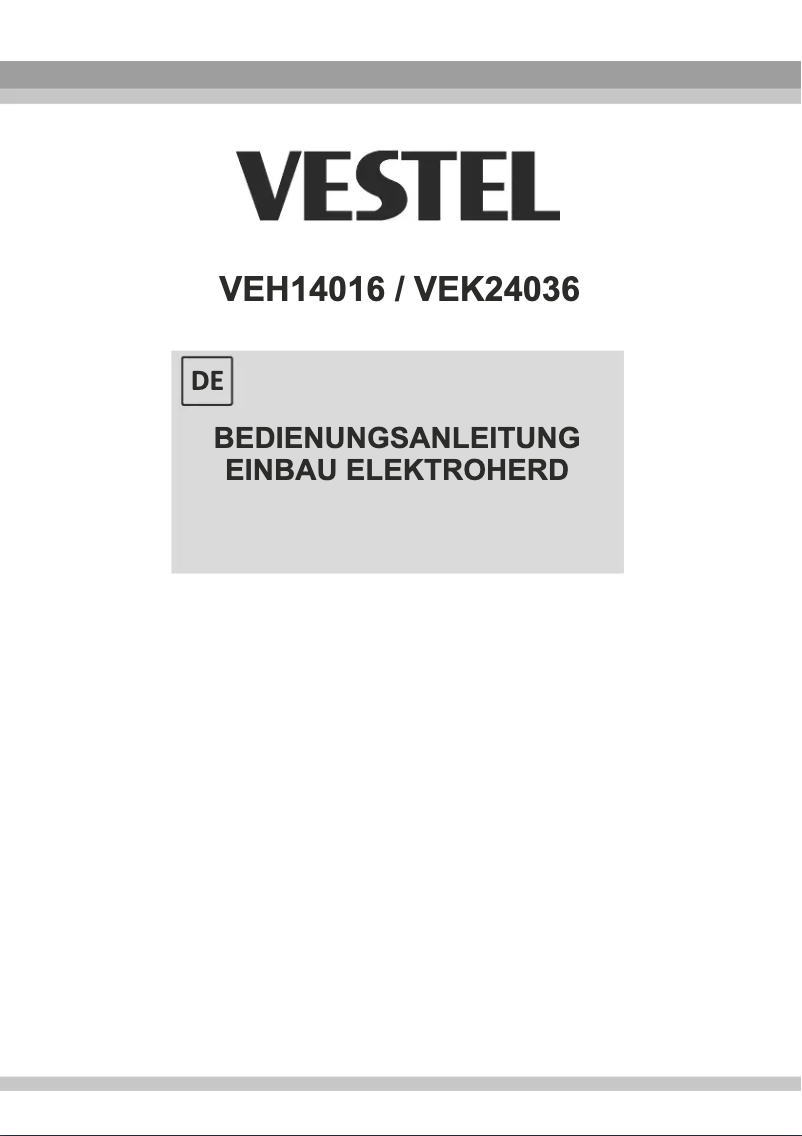 Page 1 de la notice Manuel utilisateur Vestel VEH14016