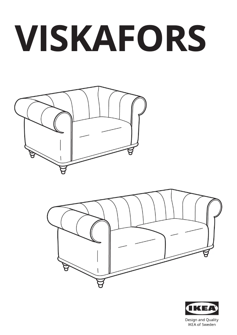 Page 1 de la notice Manuel utilisateur Ikea VISKAFORS 405.222.10