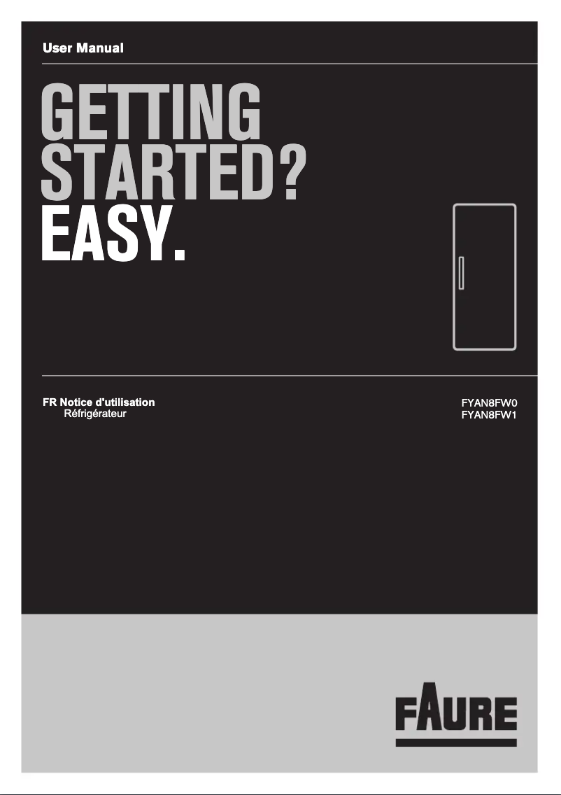 Page 1 of the manual User Manual Faure FYAN8FW0
