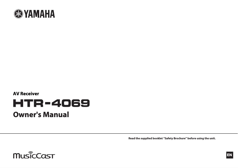 Page 1 de la notice Manuel utilisateur Yamaha HTR-4069