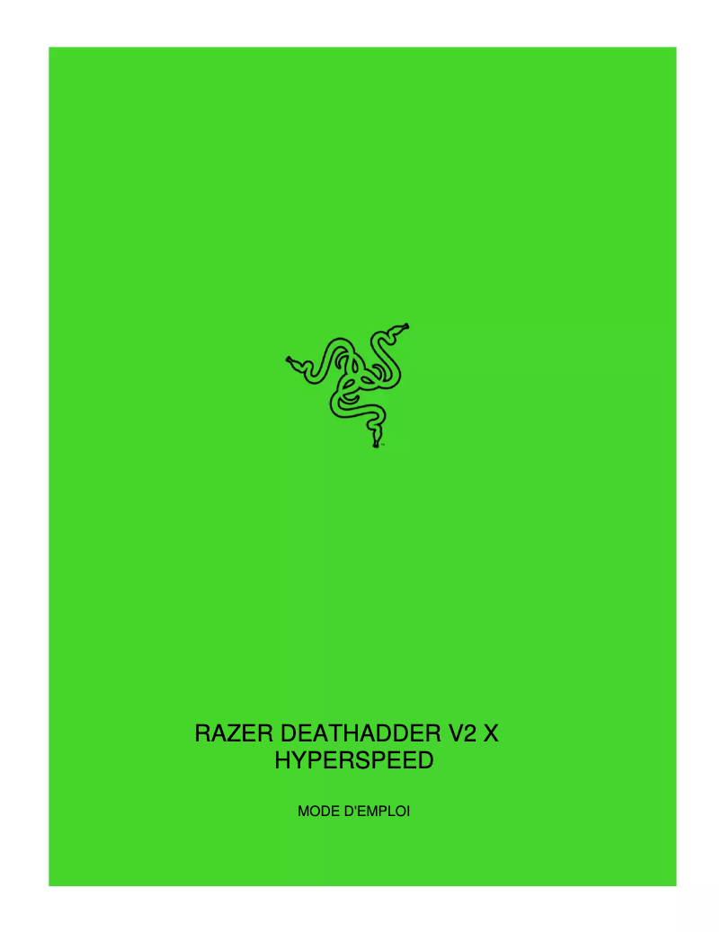 Page 1 of the manual User Manual Razer DeathAdder V2 X HyperSpeed