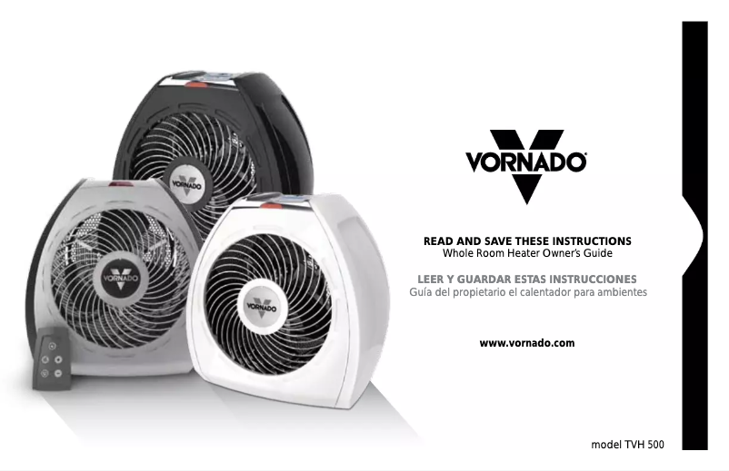 Page 1 of the manual User Manual Vornado TVH500
