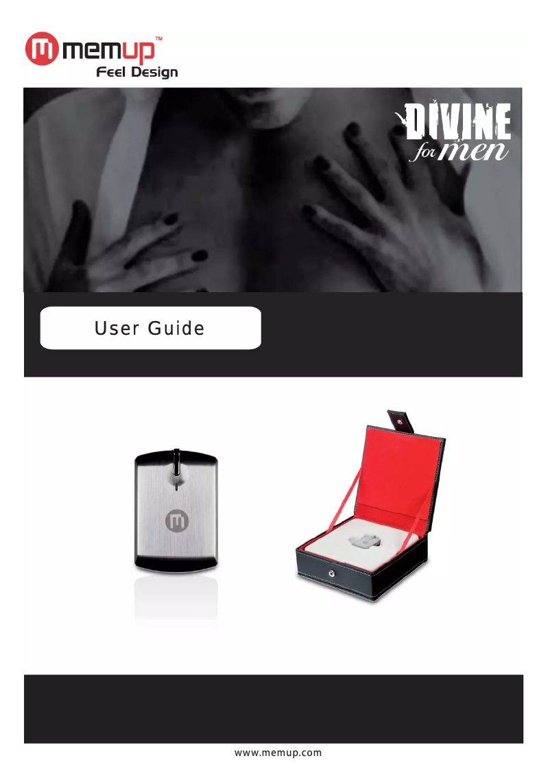 Page 1 de la notice Manuel utilisateur Memup Divine For Men