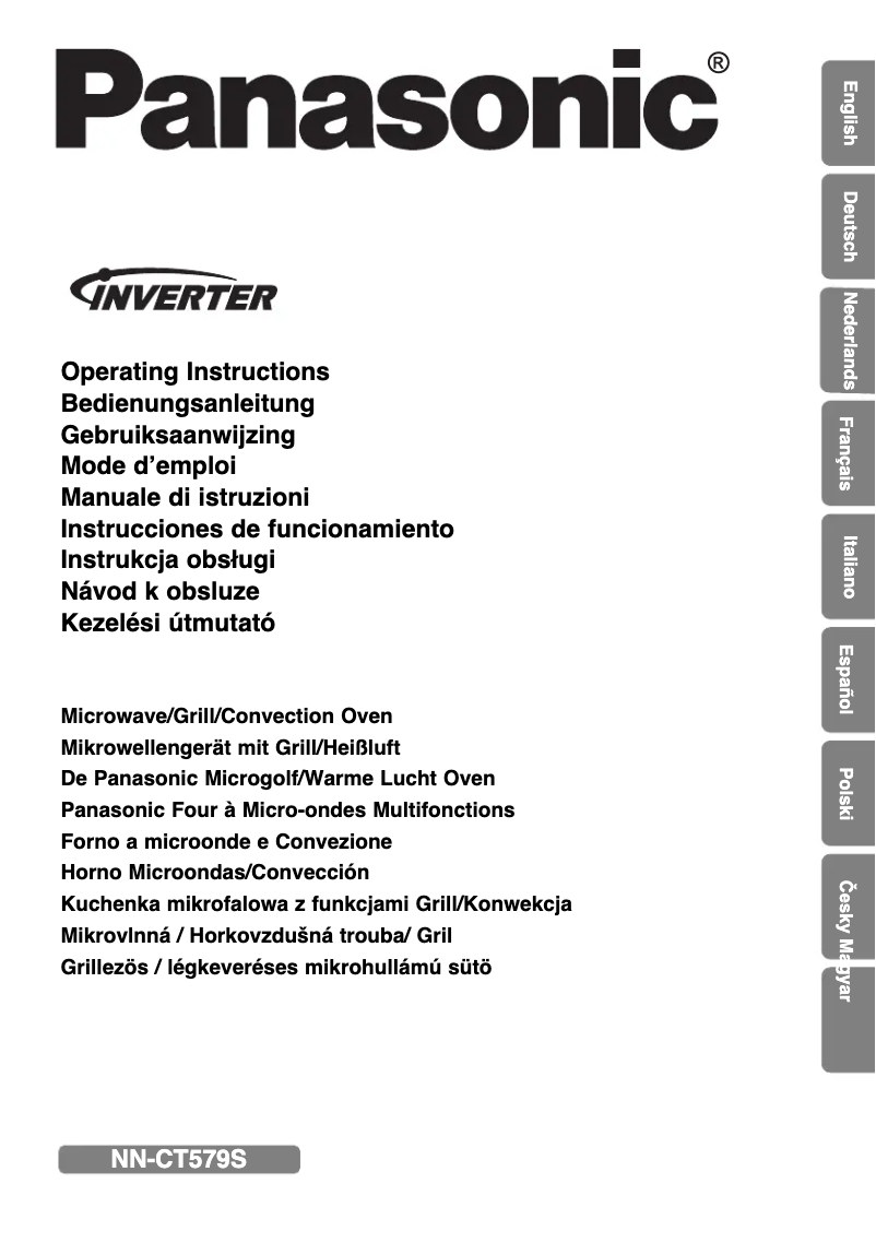 Page 1 de la notice Manuel utilisateur Panasonic Inverter NN-CT579S