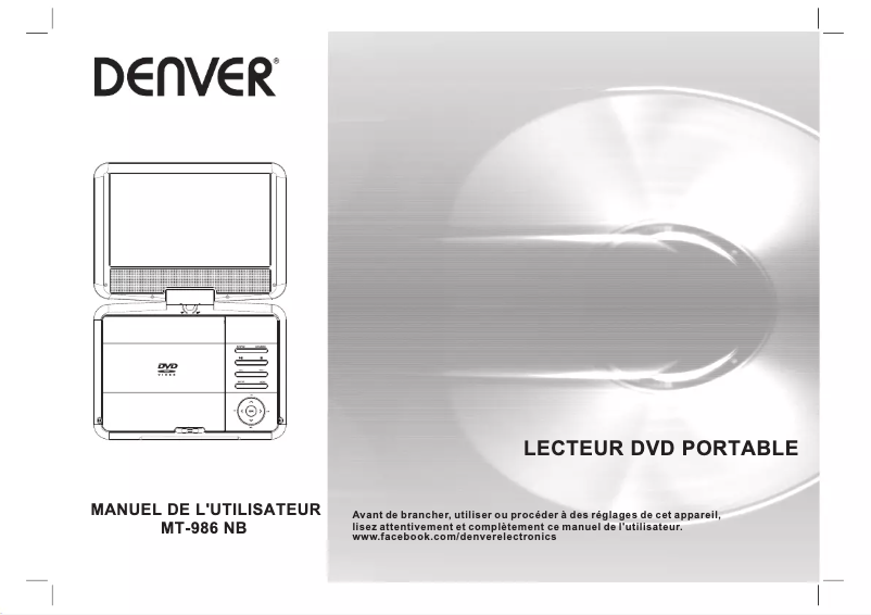 Página 1 del manual Manual de usuario Denver MT-986NB