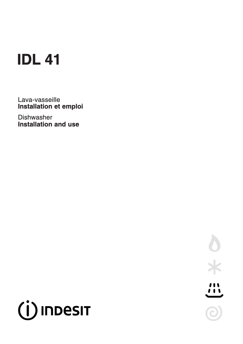 Page n°1 - Manuel utilisateur Indesit IDL 420 FR