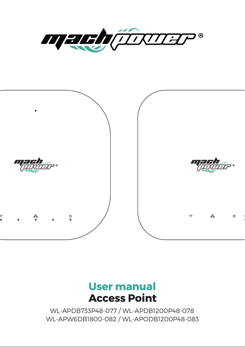 Page 1 de la notice Manuel utilisateur Mach Power WL-APDB733P48-077