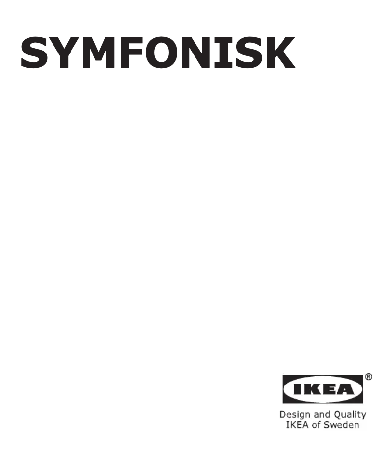 Page 1 de la notice Manuel utilisateur Ikea SYMFONISK 505.065.87
