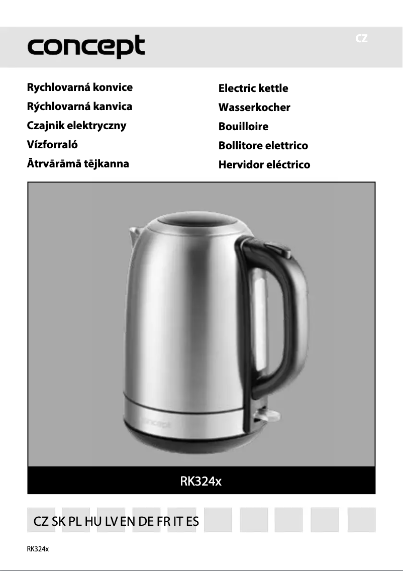 Page 1 de la notice Manuel utilisateur Concept RK3242