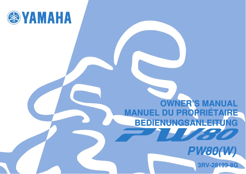 Page 1 de la notice Manuel utilisateur Yamaha PW80 (2006)