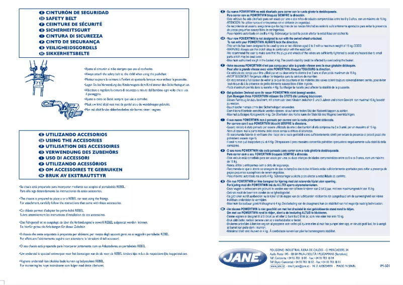 Página 1 del manual Manual de usuario Jane Powertwin