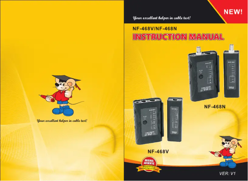 Page 1 de la notice Manuel utilisateur Noyafa NF-468N