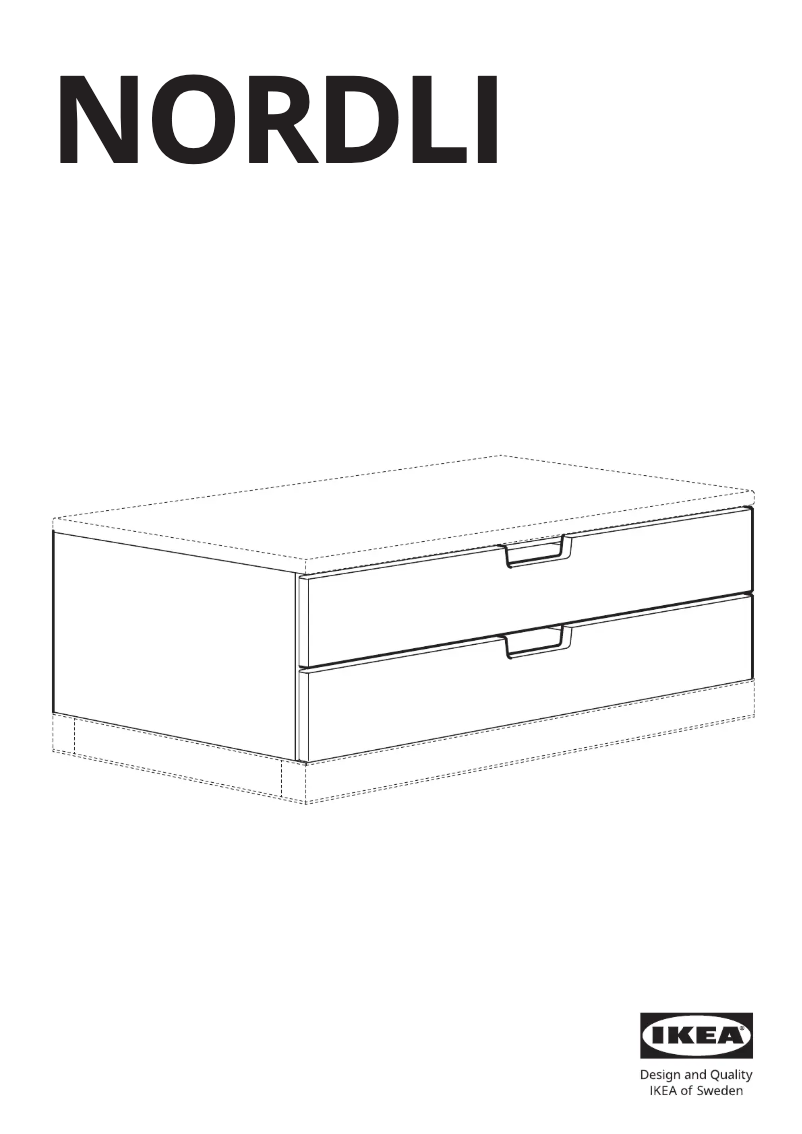 Page 1 de la notice Manuel utilisateur Ikea NORDLI 104.716.22