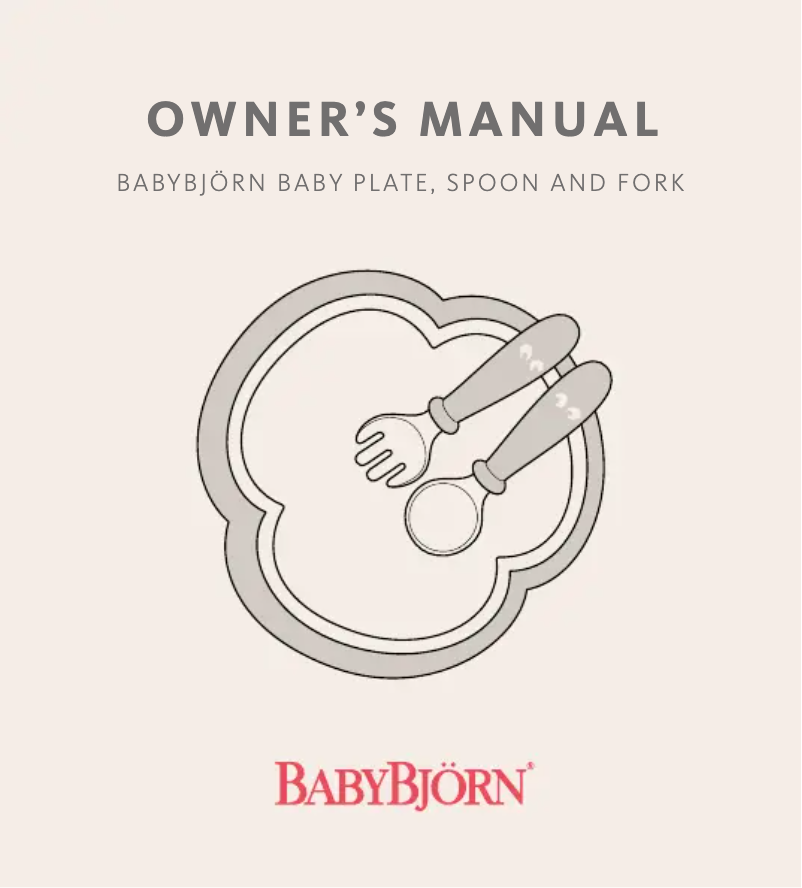 Page 1 de la notice Manuel utilisateur BabyBjörn Spoon and Fork