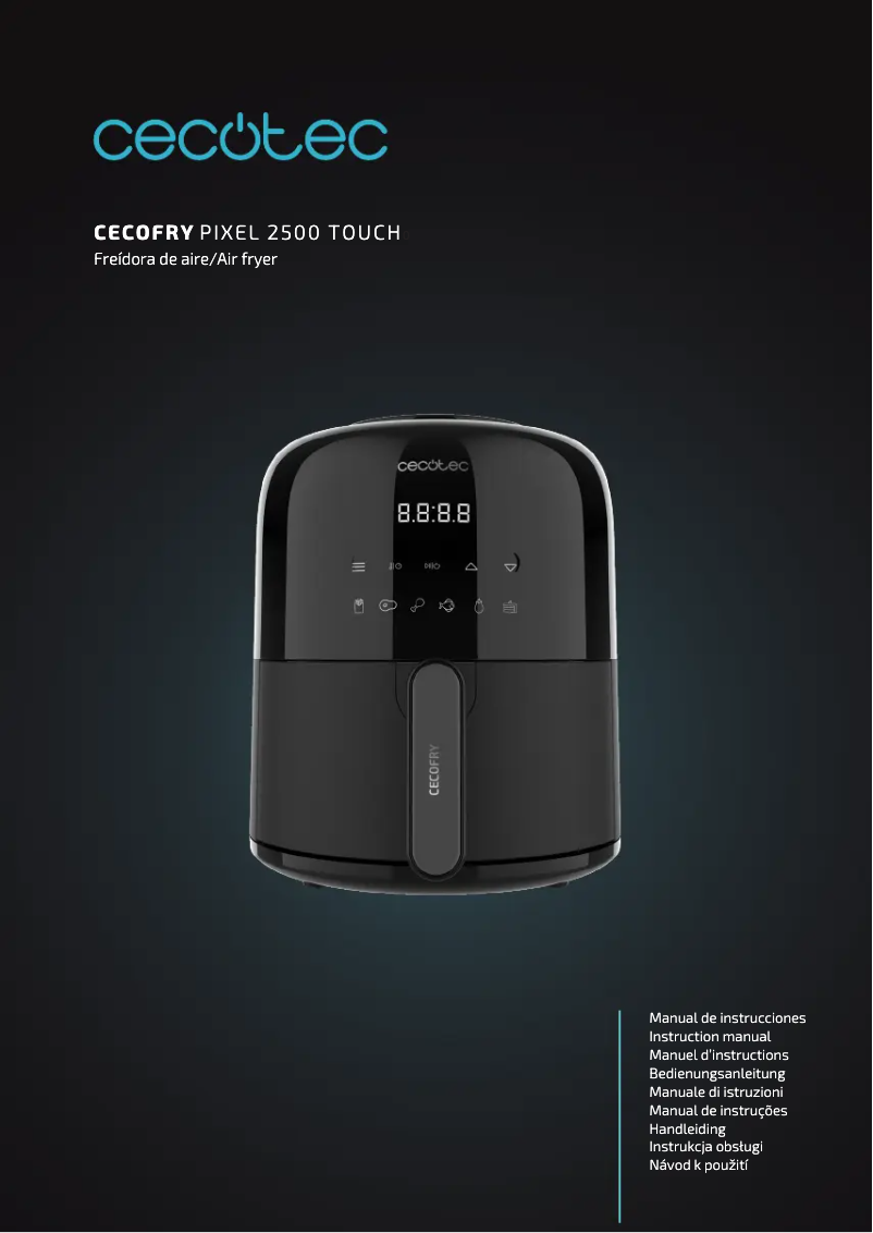 Página 1 del manual Manual de usuario Cecotec Cecofry Pixel 2500 Touch