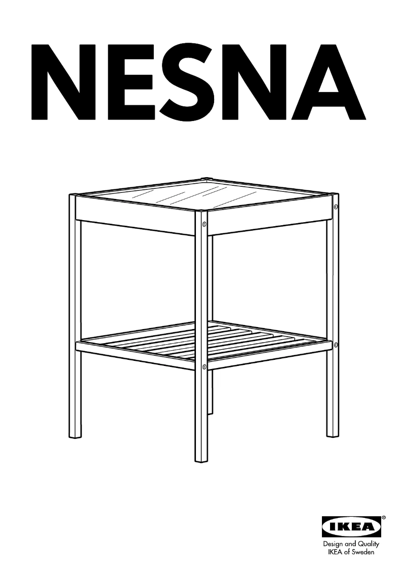 Page 1 de la notice Manuel utilisateur Ikea NESNA 702.155.25