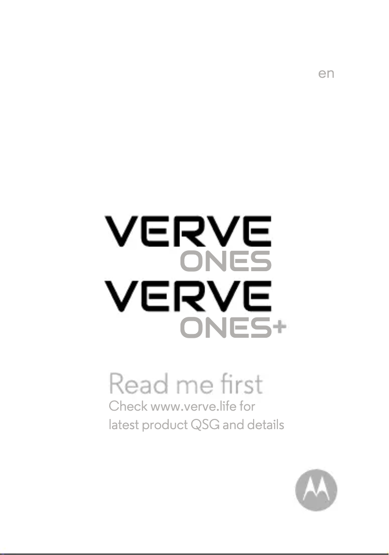 Page 1 of the manual User Manual Uniden Verve Ones