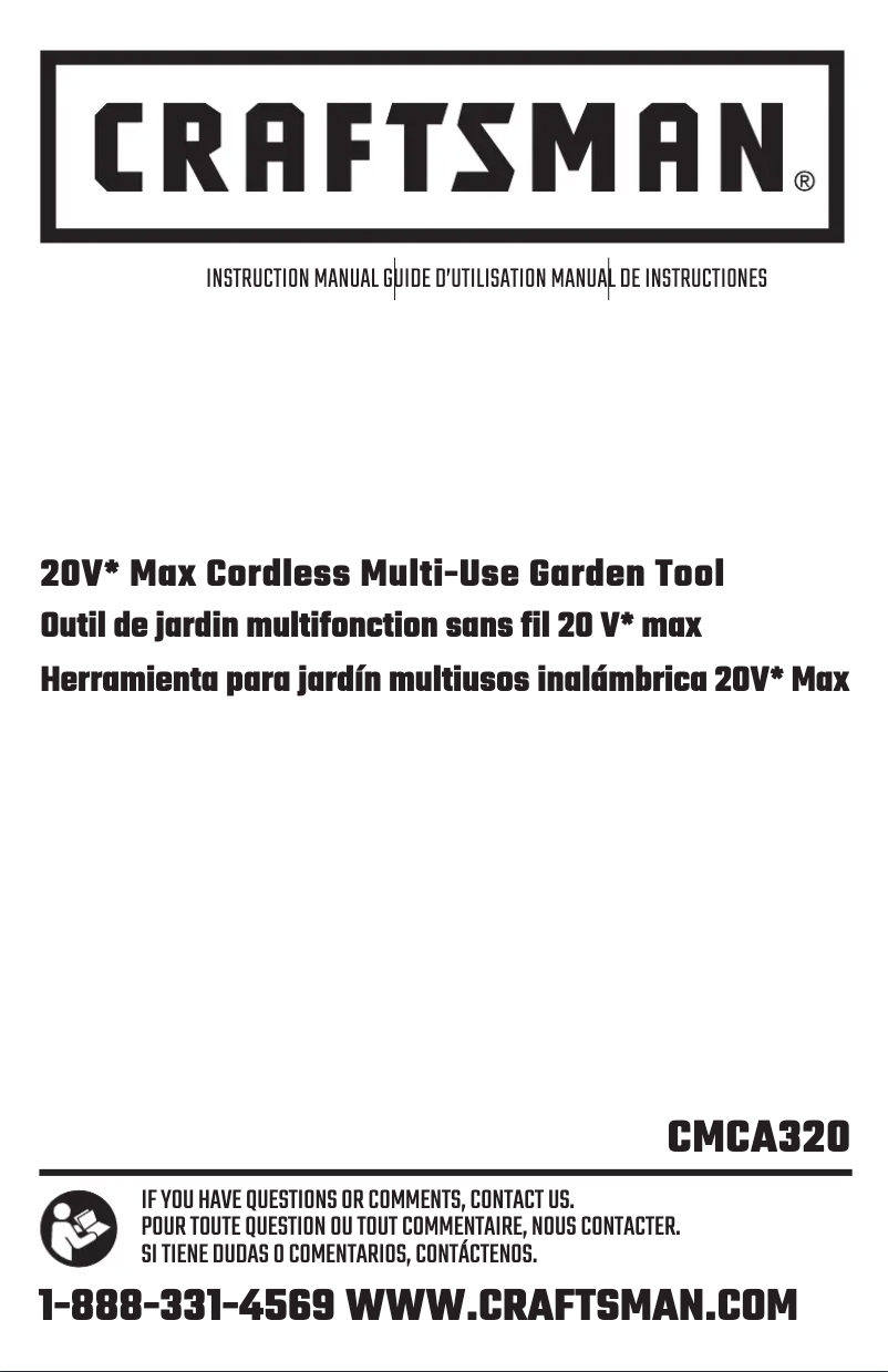 Page 1 de la notice Manuel utilisateur Craftsman CMCA320