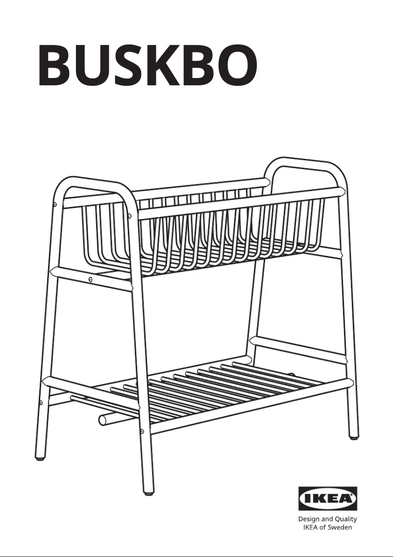 Page 1 de la notice Manuel utilisateur Ikea BUSKBO 104.553.73