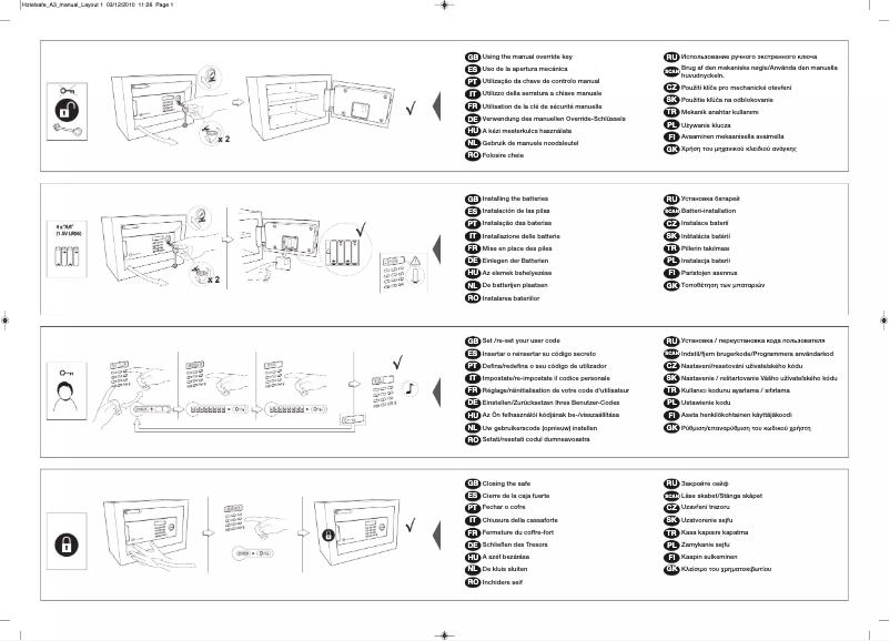 Página 1 del manual Manual de usuario Yale YLM/200/EG1