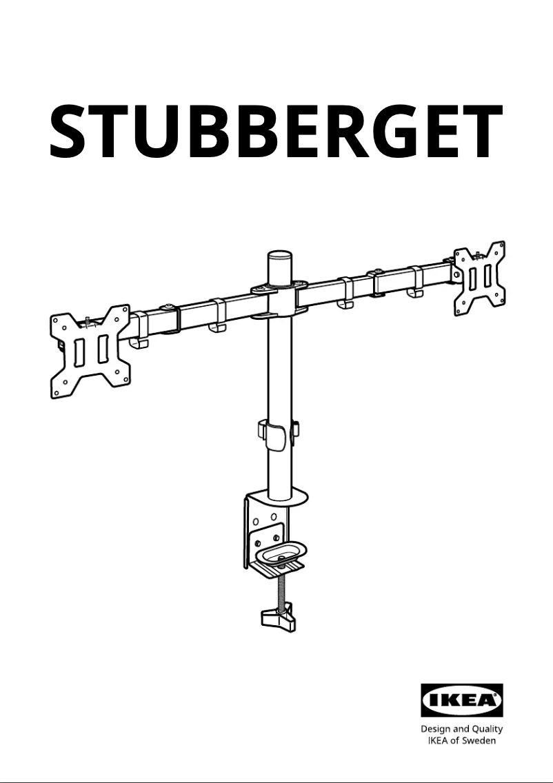 Page 1 de la notice Manuel utilisateur Ikea STUBBERGET 405.814.50