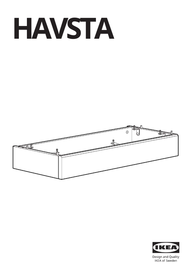 Page 1 de la notice Manuel utilisateur Ikea HAVSTA 805.396.47