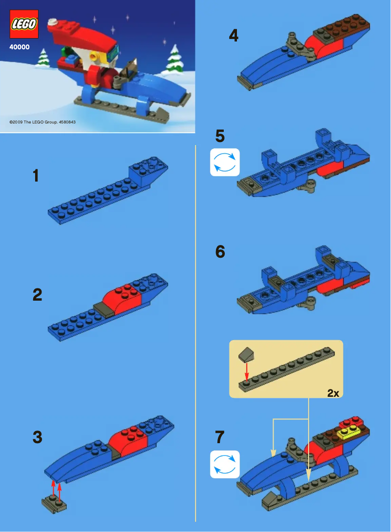 Page 1 de la notice Manuel utilisateur Lego Cool Santa Set