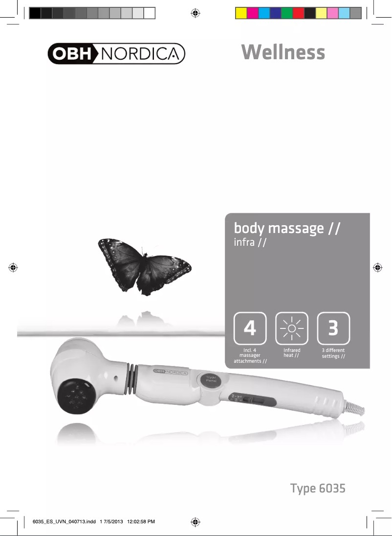 Page 1 de la notice Manuel utilisateur OBH Nordica Infra 6035