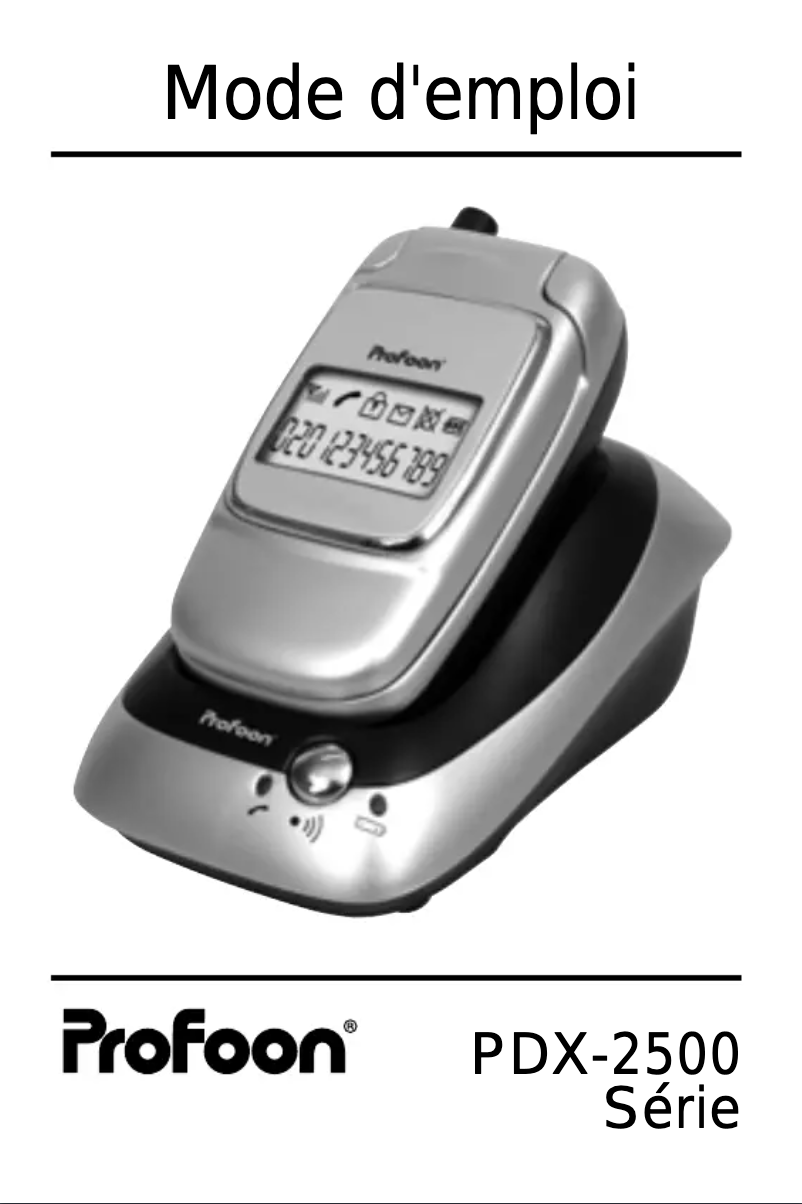 Imagen de la primera página del manual del dispositivo PDX-2500