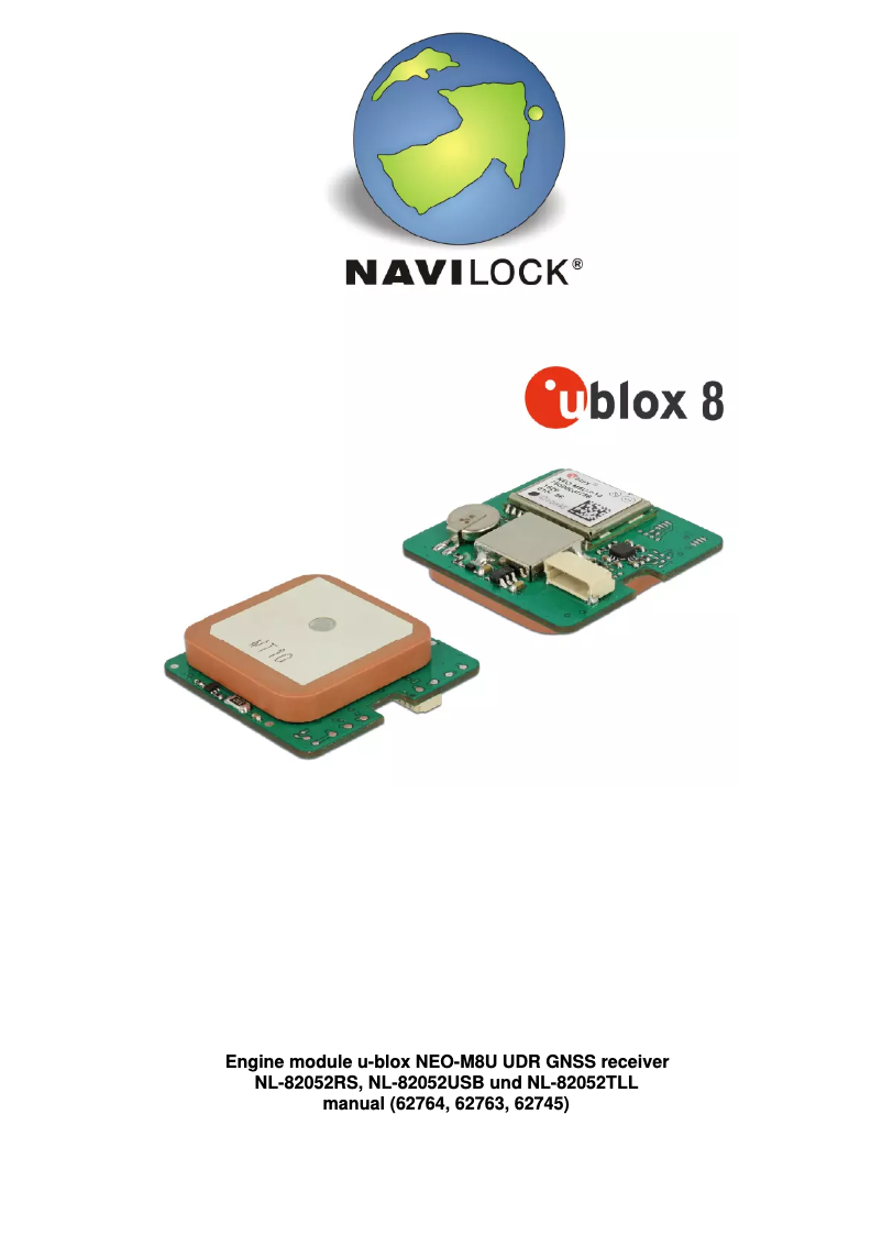 Page 1 de la notice Manuel utilisateur Navilock NL-82052USB