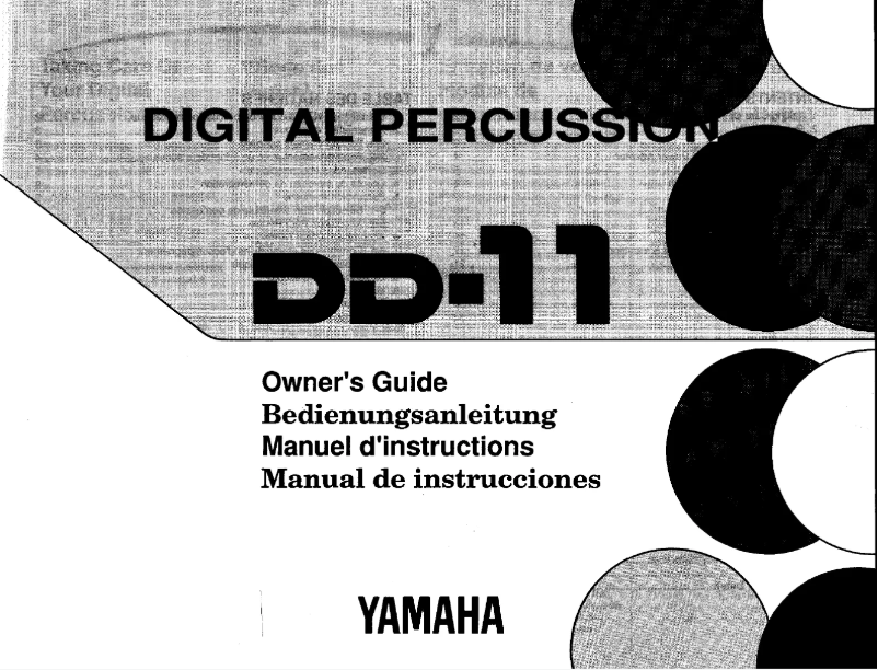 Page 1 de la notice Manuel utilisateur Yamaha DD-11