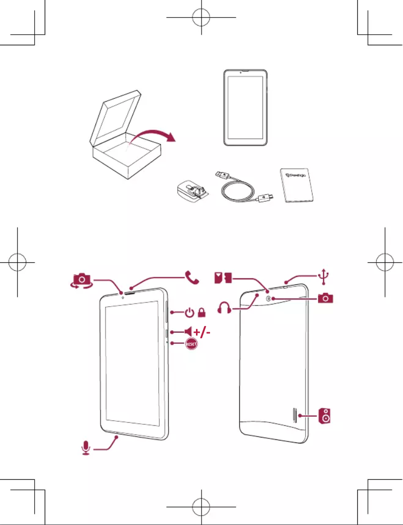 Page 1 de la notice Manuel utilisateur Prestigio MultiPad Wize 3047 3G