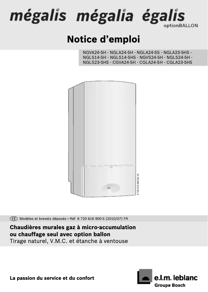 Página 1 del manual Manual de usuario e.l.m. leblanc CGLA24-5H