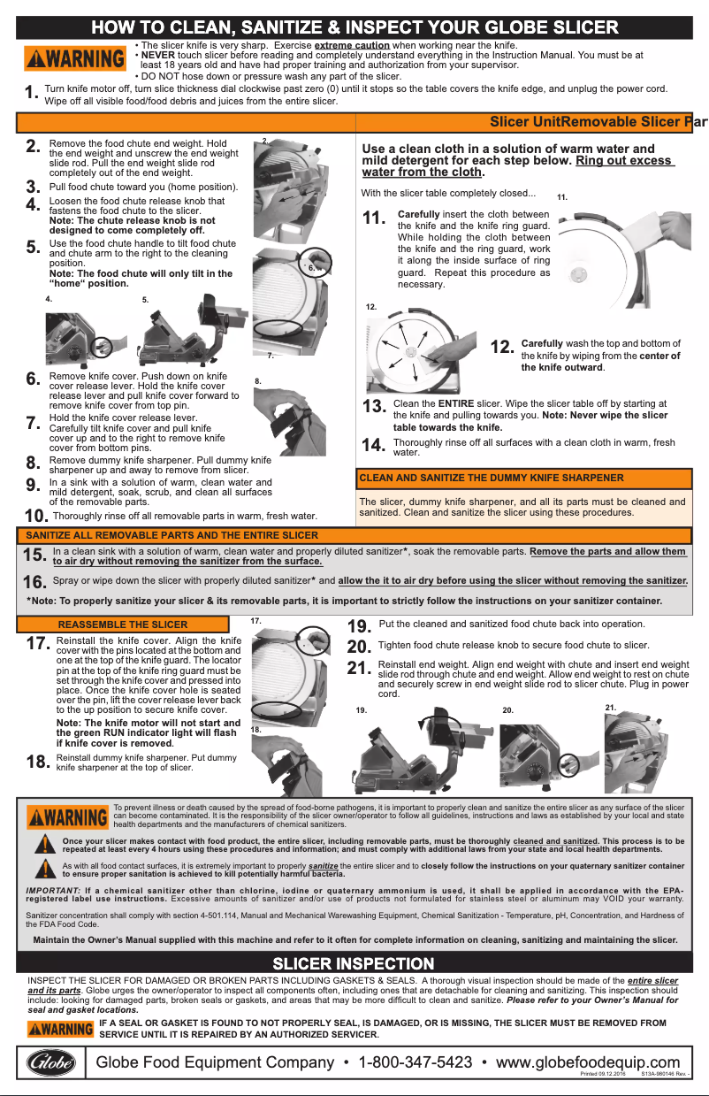 Page 1 de la notice Manuel utilisateur Globe SG13-05