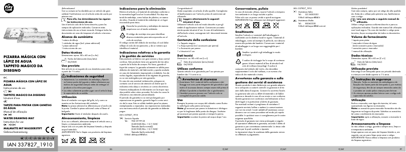 Page 1 de la notice Manuel utilisateur Playtive IAN 337827