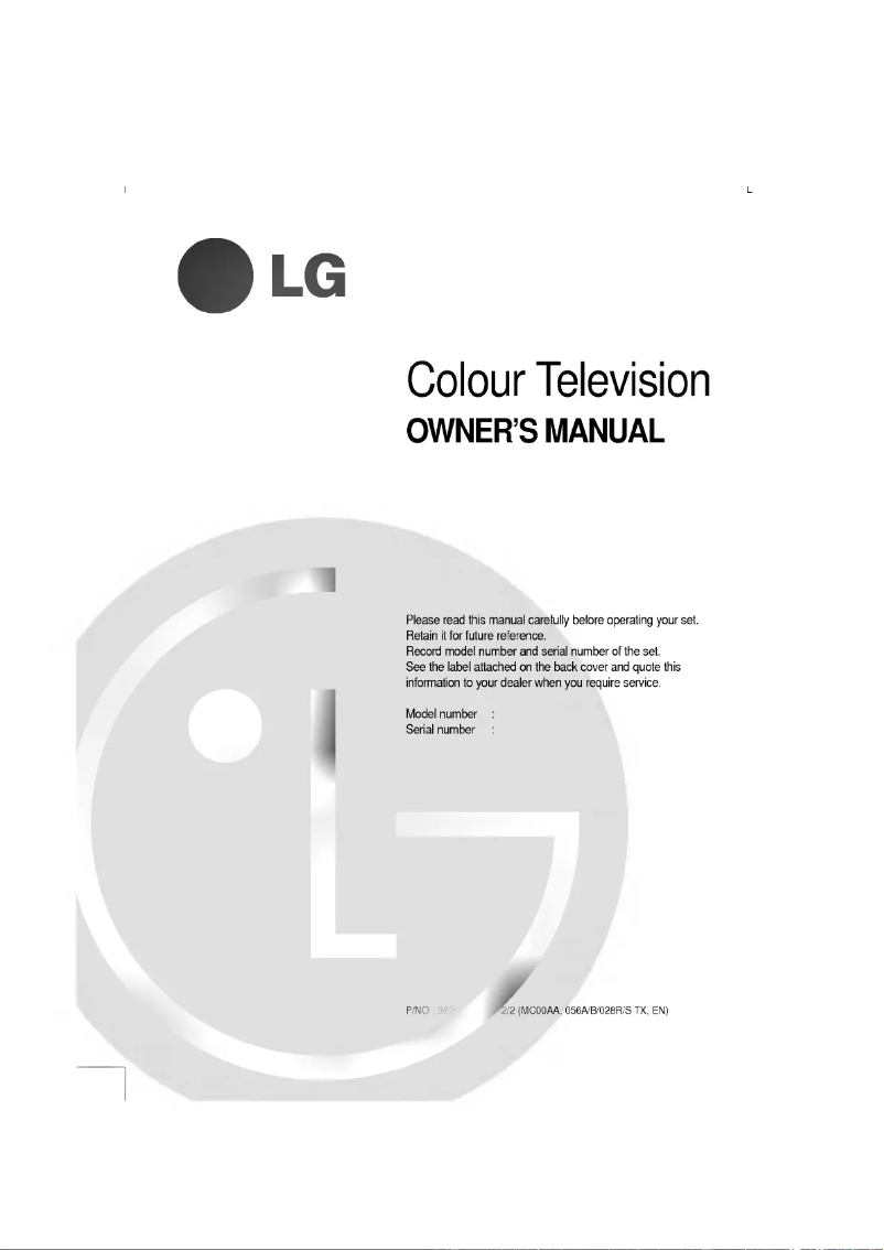 Page 1 of the manual User Manual LG CT-20S47E