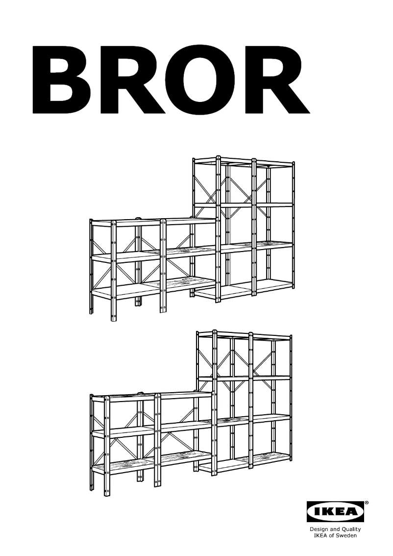 Page 1 de la notice Mode d'emploi Ikea BROR