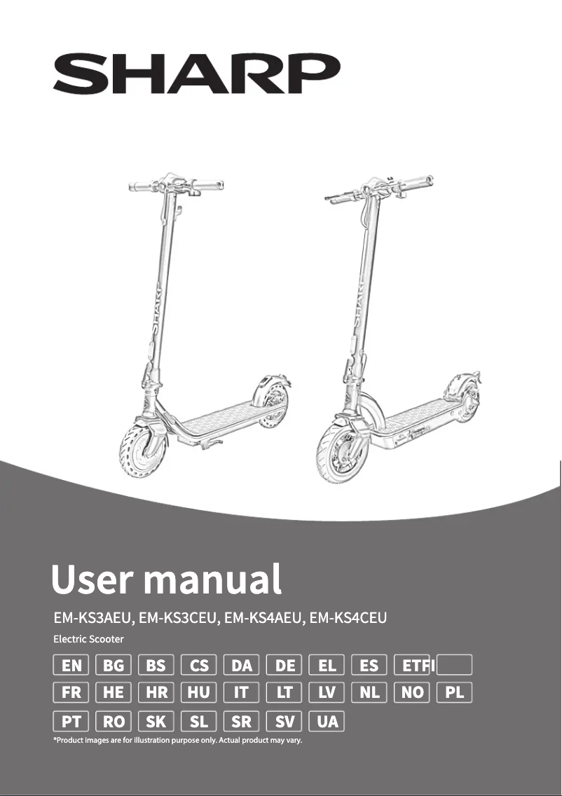 Page 1 de la notice Manuel utilisateur Sharp EM-KS4CEU
