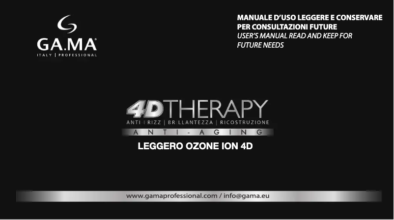 Page 1 de la notice Manuel utilisateur GA.MA Leggero Ion 4D