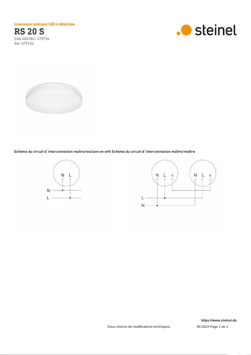 Page 1 of the manual Wiring Diagram Steinel RS 20 S