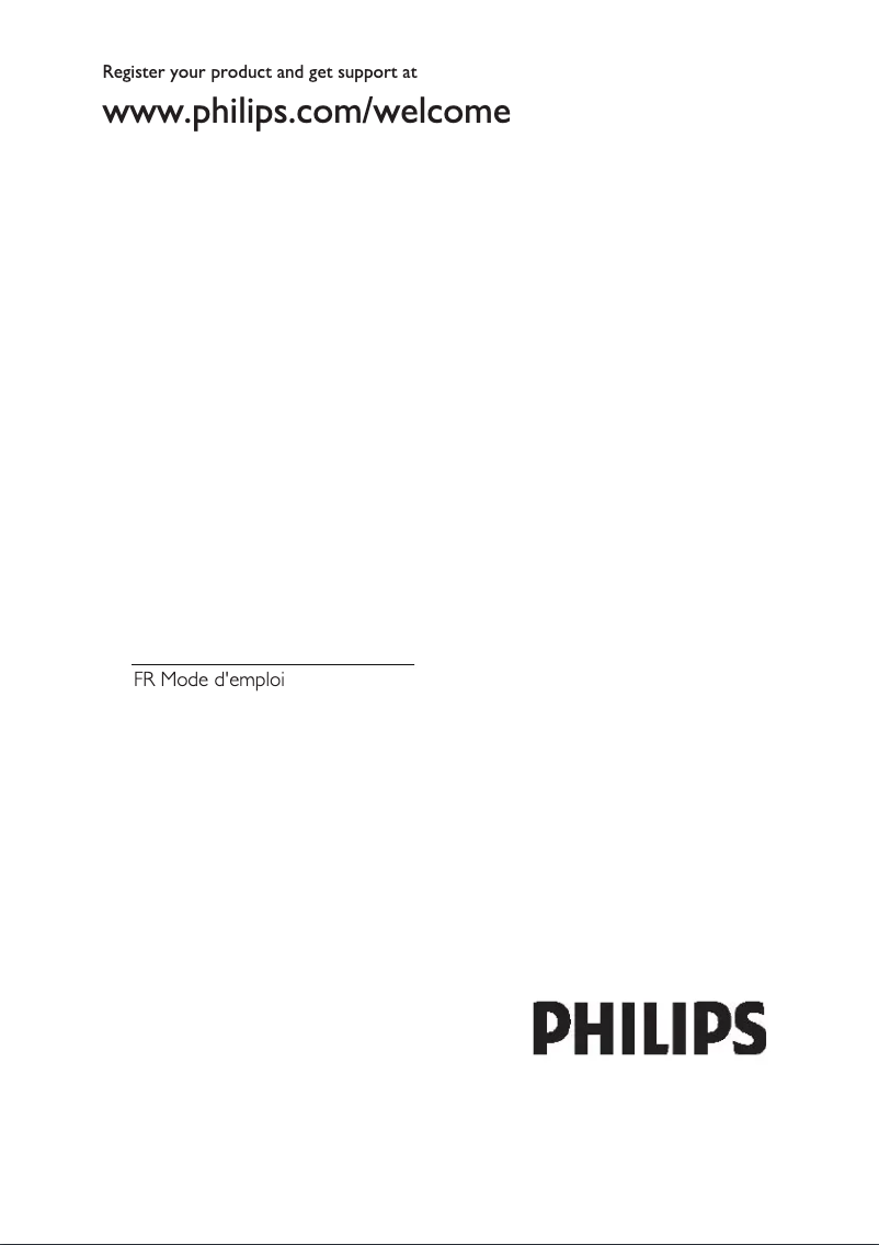 Page n°1 - Manuel utilisateur Philips 52PFL8605