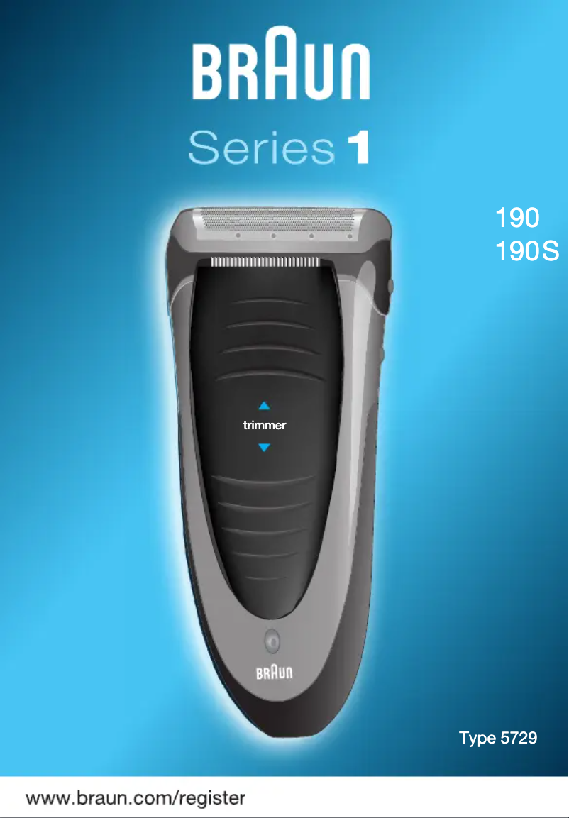Page 1 de la notice Manuel utilisateur Braun 190 Series 1