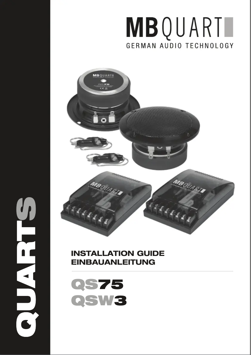 Page 1 de la notice Manuel utilisateur MB Quart QS75